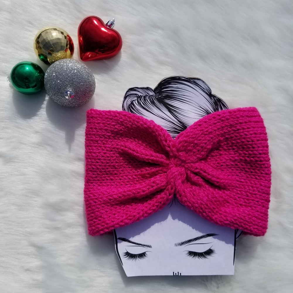 Rich.Meri Handmade Pretty Pink EarWarmer|Head Band
